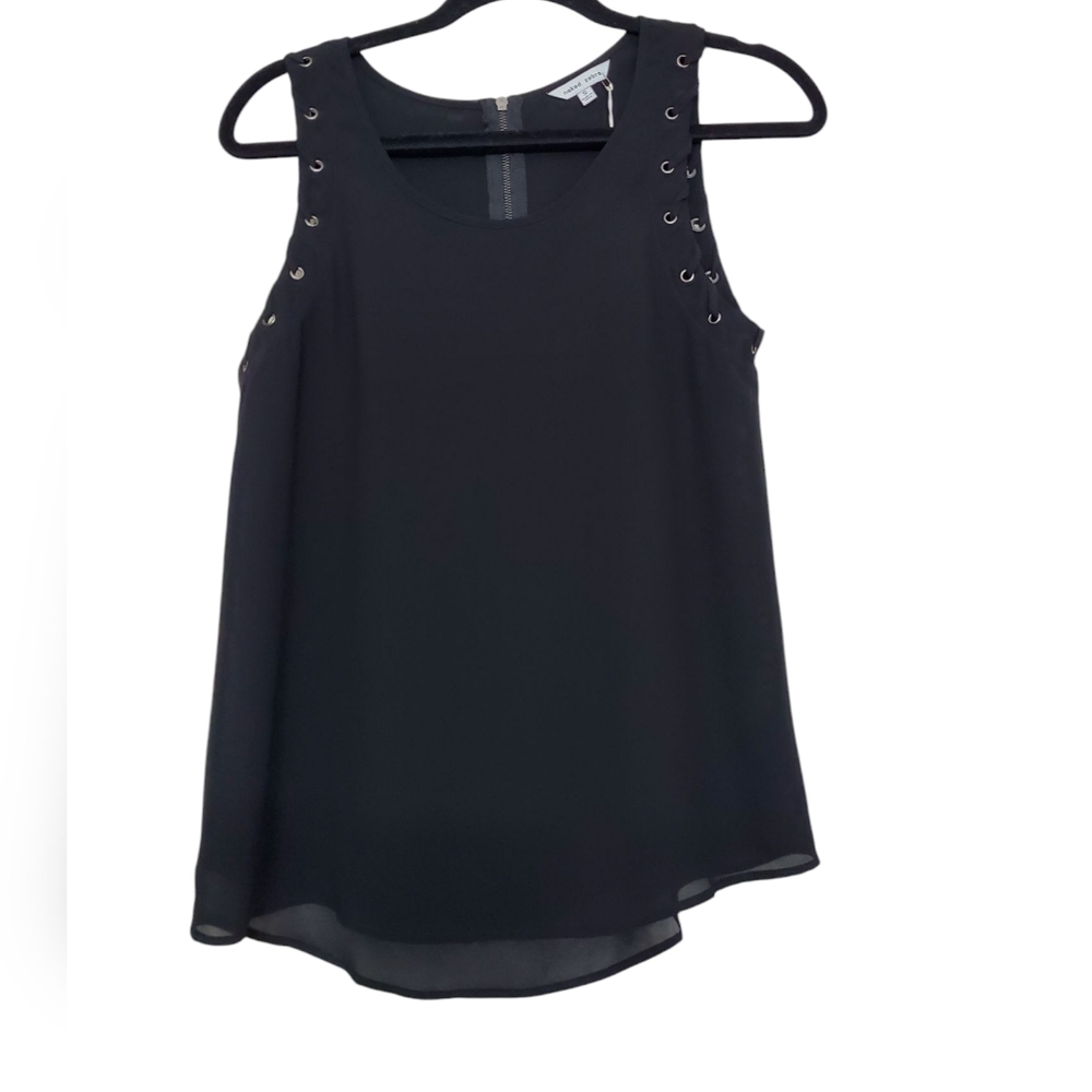 NWT Naked Zebra Black Tank Top Goth Grunge